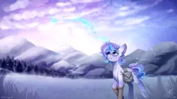 Size: 1920x1080 | Tagged: safe, artist:chirpy-chi, derpibooru import, oc, oc:casia mist, unicorn, image, png, scenery, solo