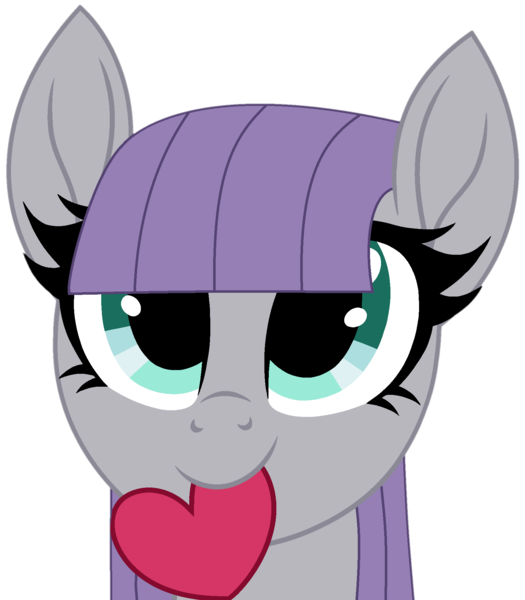 Size: 1670x1910 | Tagged: safe, artist:starshade, artist:twilyisbestpone, derpibooru import, maud pie, earth pony, pony, base used, cute, daaaaaaaaaaaw, female, g4, heart, hnnng, image, looking at you, mare, mouth hold, out of character, png, simple background, smiling, smiling at you, solo, transparent background, weapons-grade cute, when she smiles