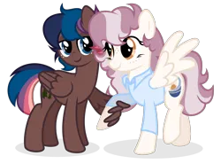 Size: 2000x1480 | Tagged: safe, artist:shizow, derpibooru import, oc, oc:maritime, oc:starchaser, unofficial characters only, pegasus, pony, clothes, female, image, mare, png, shirt, simple background, transparent background