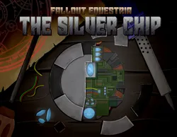 Size: 6200x4800 | Tagged: safe, artist:singovih, derpibooru import, fallout equestria, fanfic, fanfic:the silver chip, cover art, crystal, fanfic art, image, png, poker chips, screwdriver, scroll, wires