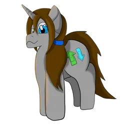 Size: 4000x4000 | Tagged: safe, artist:acid flask, derpibooru import, oc, oc:dust, unofficial characters only, pony, unicorn, brown mane, brown tail, digital art, hair tie, horn, image, long hair, long tail, looking at you, male, png, shading, simple background, smiling, smiling at you, stallion, standing, tail, transparent background, unicorn oc