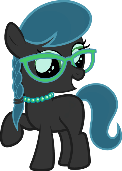 Size: 1920x2690 | Tagged: artist needed, safe, anonymous artist, derpibooru import, queen chrysalis, silver spoon, changeling, earth pony, pony, cute, female, filly, foal, fusion, fusion:queen chrysalis, fusion:silver spoon, glasses, image, jewelry, necklace, open mouth, open smile, pearl necklace, png, raised hoof, recolor, silverbetes, smiling