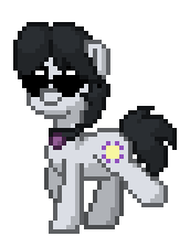 Size: 172x224 | Tagged: safe, derpibooru import, withers, earth pony, pony, pony town, animated, gif, henchmen, image, male, pixel art, simple background, solo, sprite, stallion, sunglasses, transparent background, trotting
