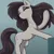 Size: 3000x3000 | Tagged: safe, artist:t72b, derpibooru import, octavia melody, earth pony, pony, bipedal, bipedal leaning, blush lines, blushing, eyes closed, eyeshadow, female, flowing mane, gradient background, high res, image, leaning, makeup, mare, missing accessory, png, simple background, solo, sparkles
