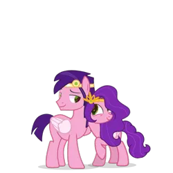 Size: 3600x3600 | Tagged: safe, alternate version, artist:ramixe dash, derpibooru import, pipp petals, pegasus, pony, g5, female, g4, g5 to g4, generation leap, image, male, mare, pip corolla, png, r63 paradox, rule 63, self paradox, self ponidox, simple background, stallion, transparent background