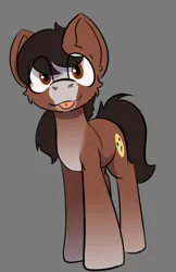 Size: 564x873 | Tagged: safe, artist:cotarsis, derpibooru import, oc, earth pony, pony, gray background, image, looking at you, png, simple background, solo