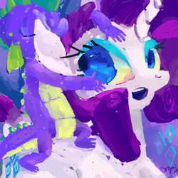 Size: 875x874 | Tagged: safe, artist:cutebrows, derpibooru import, rarity, spike, image, png, spike riding rarity