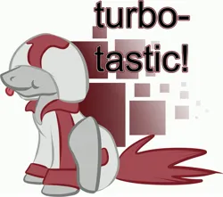 Size: 3469x3061 | Tagged: safe, artist:irishthorns, derpibooru import, ponified, pony, dead-source, image, jpeg, solo, tongue-out, turbo, wreck-it ralph