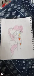 Size: 1872x4160 | Tagged: safe, artist:katlovescookies1, derpibooru import, pinkie pie, pony, chips, drawing, food, g4, image, jpeg, potato chips, pringles, solo