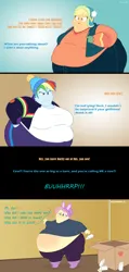 Size: 2560x5400 | Tagged: suggestive, artist:neongothic, derpibooru import, applejack, fluttershy, rainbow dash, equestria girls, amplejack, bbw, belly, big belly, bloated, comic, eggnog, fat, fat fetish, fattershy, fetish, holiday, image, morbidly obese, obese, png, rainblob dash, ssbbw, thanksgiving, weight gain