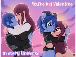 Size: 1920x1440 | Tagged: safe, artist:limedazzle, derpibooru import, oc, oc:allen, oc:james, unofficial characters only, pony, equestria girls, clothes, gay, horns, image, jpeg, male, stallion