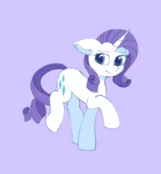 Size: 678x733 | Tagged: safe, artist:infinaitly, derpibooru import, rarity, pony, unicorn, female, floppy ears, image, mare, png, purple background, simple background, solo