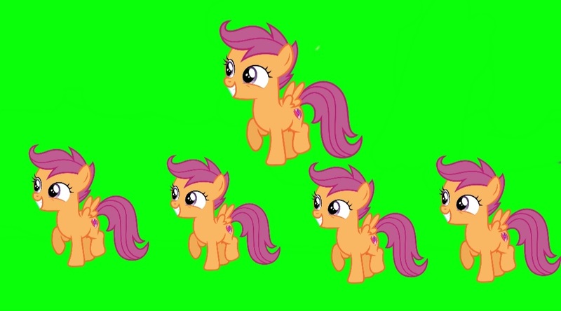 Size: 1080x600 | Tagged: safe, screencap, scootaloo, pegasus, pony, clap your hands, female, image, jpeg, multeity, scootalots