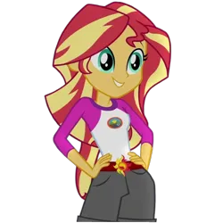 Size: 1512x1512 | Tagged: safe, artist:cutler1228, derpibooru import, edit, edited screencap, screencap, sunset shimmer, human, equestria girls, legend of everfree, camp everfree outfits, female, g4, image, not a vector, png, simple background, smiling, solo, transparent background
