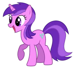 Size: 6000x5400 | Tagged: safe, artist:90sigma, derpibooru import, amethyst star, pony, unicorn, .svg available, absurd resolution, background pony, female, g4, image, mare, open mouth, png, raised hoof, simple background, solo, transparent background, vector