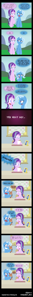 Size: 1240x10924 | Tagged: safe, artist:sonic-chaos, derpibooru import, starlight glimmer, trixie, cat, unicorn, comic, crossover, image, png, raelice, vtuber