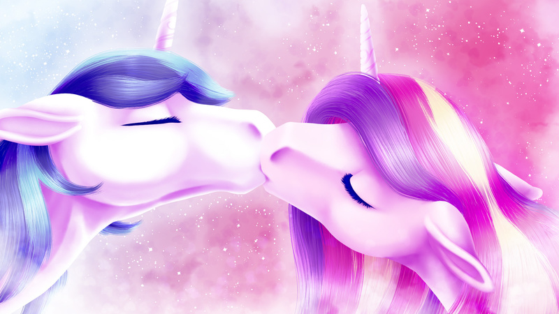 Size: 1920x1080 | Tagged: safe, artist:oneiria-fylakas, derpibooru import, princess cadance, shining armor, pony, female, image, jpeg, kissing, male, ship:shiningcadance, shipping, straight