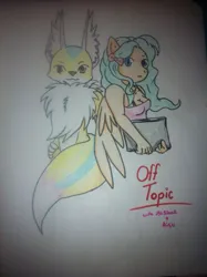 Size: 540x723 | Tagged: safe, artist:jbcblanks, derpibooru import, oc, oc:aisuroma, unofficial characters only, anthro, pegasus, bow, breasts, cleavage, clothes, dress, furry, furry oc, hair bow, image, jpeg, traditional art