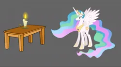 Size: 1080x599 | Tagged: safe, screencap, princess celestia, alicorn, pony, series:mlp animation's short films, series:the princess and the candle, candle, cute, cutelestia, image, jpeg, looking down, solo