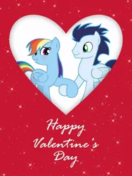 Size: 768x1024 | Tagged: safe, derpibooru import, rainbow dash, soarin', pegasus, pony, female, g4, holiday, image, jpeg, male, mare, shipping, soarindash, stallion, straight, valentine's day