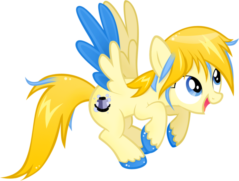 Size: 900x685 | Tagged: safe, artist:catwhitney, derpibooru import, oc, oc:bubblebell, unofficial characters only, pegasus, pony, colored wings, flying, image, open mouth, open smile, png, simple background, smiling, solo, transparent background, two toned wings, unshorn fetlocks, vector, wings