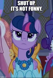 Size: 500x730 | Tagged: safe, derpibooru import, edit, edited screencap, screencap, twilight sparkle, twilight sparkle (alicorn), alicorn, make new friends but keep discord, clothes, dress, gala dress, image, jpeg, reference to another series, thomas and friends