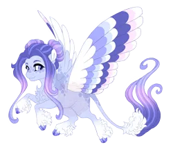 Size: 4000x3500 | Tagged: safe, artist:gigason, derpibooru import, oc, oc:berceuse, unofficial characters only, pegasus, pony, colored wings, female, image, mare, multicolored wings, obtrusive watermark, parent:inky rose, parent:princess luna, png, simple background, solo, transparent background, watermark, wings