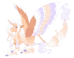 Size: 4800x3800 | Tagged: safe, artist:gigason, derpibooru import, oc, oc:winter sun, unofficial characters only, alicorn, pony, colored wings, hybrid wings, image, male, multicolored wings, obtrusive watermark, png, simple background, solo, stallion, transparent background, unshorn fetlocks, watermark, wings