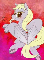 Size: 945x1300 | Tagged: safe, artist:sepiakeys, derpibooru import, derpy hooves, pony, image, letter, mouth hold, png, solo