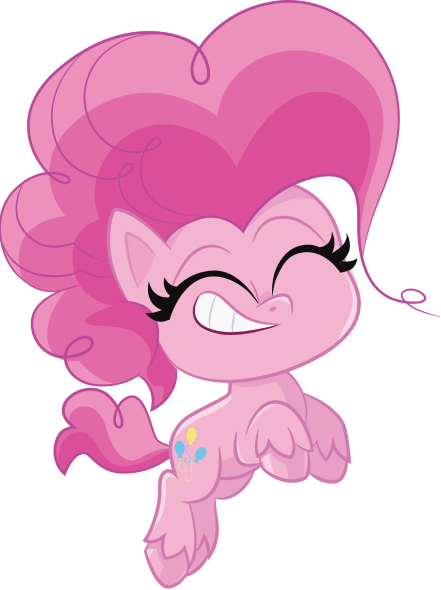 Size: 441x590 | Tagged: safe, derpibooru import, official, pinkie pie, earth pony, my little pony: pony life, 2d, chibi, eyes closed, happy, image, jumping, leaping, png, simple background, smiling, transparent background