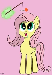Size: 1467x2104 | Tagged: safe, derpibooru import, fluttershy, candy, cute, food, image, lollipop, magic, open mouth, png, simple background, slaver, smiling