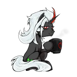 Size: 800x800 | Tagged: safe, artist:thurder2020, derpibooru import, oc, oc:deadleaf, pony, unicorn, derpibooru community collaboration, 2024 community collab, image, png, solo