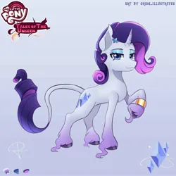 Size: 5000x5000 | Tagged: safe, artist:orion_illustrates, derpibooru import, rarity, pony, unicorn, comic:tales of the unseen, bracelet, cutie mark, eyeshadow, female, g4, hairclip, image, jewelry, jpeg, leonine tail, makeup, redesign, tail