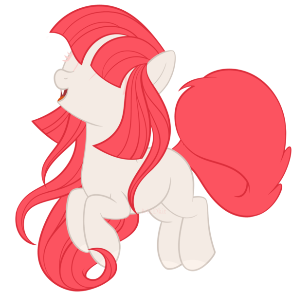 Size: 1500x1500 | Tagged: safe, artist:medkit, derpibooru import, oc, unnamed oc, unofficial characters only, cat, cat pony, earth pony, hybrid, original species, pony, base used, bushy tail, cat tail, colored eyelashes, colored hooves, colored lineart, ears up, earth pony oc, eyes closed, fangs, female, fringe, full body, head up, image, in air, lightly watermarked, long mane, mare, open mouth, open smile, paint tool sai 2, pink mane, pink tail, png, raised hoof, raised hooves, raised leg, signature, simple background, smiling, solo, tail, three quarter view, tongue out, transparent background, watermark, white coat
