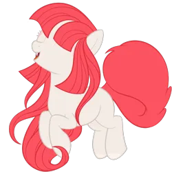 Size: 1500x1500 | Tagged: safe, artist:medkit, derpibooru import, oc, unnamed oc, unofficial characters only, cat, cat pony, earth pony, hybrid, original species, pony, base used, bushy tail, cat tail, colored eyelashes, colored hooves, colored lineart, ears up, earth pony oc, eyes closed, fangs, female, fringe, full body, head up, image, in air, lightly watermarked, long mane, mare, open mouth, open smile, paint tool sai 2, pink mane, pink tail, png, raised hoof, raised hooves, raised leg, signature, simple background, smiling, solo, tail, three quarter view, tongue out, transparent background, watermark, white coat