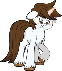 Size: 1920x2200 | Tagged: safe, artist:alexdti, derpibooru import, oc, oc:chocolate light, unofficial characters only, pony, unicorn, chest fluff, image, magic, male, png, simple background, solo, stallion, transparent background, unshorn fetlocks