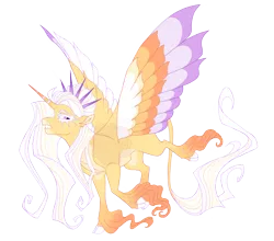 Size: 4200x3700 | Tagged: safe, artist:gigason, derpibooru import, oc, oc:sun píllar, alicorn, pony, colored wings, female, image, mare, multicolored wings, png, simple background, solo, transparent background, unshorn fetlocks, wings