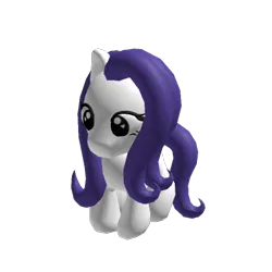 Size: 420x420 | Tagged: safe, artist:snoopsie, derpibooru import, pony, 3d, image, not rarity, png, roblox, simple background, solo, transparent background