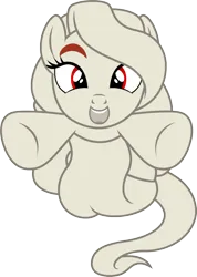 Size: 1040x1463 | Tagged: safe, artist:badumsquish, derpibooru import, oc, oc:fleece, unofficial characters only, ittan-momen, monster pony, original species, pony, youkai, derpibooru exclusive, female, flirting, g4, happy, heart, holiday, image, incoming hug, looking at you, mare, open mouth, open smile, outstretched arms, png, pounce, simple background, smiling, solo, transparent background