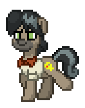 Size: 176x224 | Tagged: safe, derpibooru import, doctor caballeron, earth pony, pony, pony town, animated, clothes, gif, image, male, pixel art, shirt, simple background, sprite, stallion, transparent background, trotting