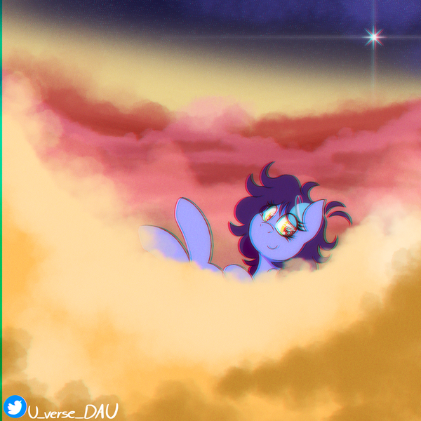 Size: 3000x3000 | Tagged: safe, artist:juniverse, derpibooru import, oc, oc:juniverse, unofficial characters only, earth pony, pony, cloud, colored, cute, fact, image, jupiter, lying down, lying on a cloud, on a cloud, planet, planet exploration, png, resting, smiling, solo, space, space pony, stars, storm, storm eye, sun, universe pony
