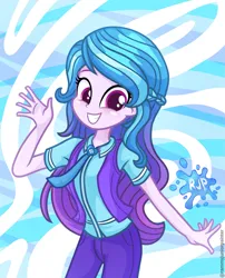 Size: 2015x2490 | Tagged: safe, artist:rjp.rammy, derpibooru import, izzy moonbow, human, equestria girls, g5, clothes, equestria girls-ified, g4, g5 to equestria girls, g5 to g4, generation leap, grin, image, necktie, pants, png, shirt, smiling, solo, vest