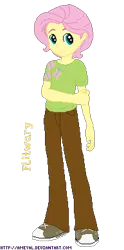 Size: 193x390 | Tagged: safe, artist:ameyal, derpibooru import, fluttershy, equestria girls, butterscotch, clothes, cutie mark, cutie mark on clothes, equestria guys, flitwary, image, pants, png, rule 63, shirt, shoes skate, wrong name
