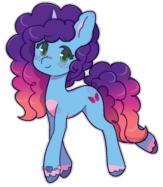 Size: 932x1066 | Tagged: safe, artist:lnspira, derpibooru import, pony, g5, bracelet, female, image, jewelry, looking at you, mare, misty brightdawn, png, simple background, smiling, solo, transparent background