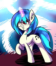 Size: 1200x1400 | Tagged: safe, artist:madacon, derpibooru import, vinyl scratch, pony, unicorn, female, g4, grin, image, mare, png, smiling, solo