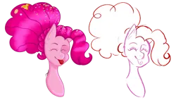 Size: 828x469 | Tagged: safe, artist:shqnnyhere, derpibooru import, pinkie pie, earth pony, pony, bust, doodle, female, g4, image, png, simple background, solo, tongue out, transparent background