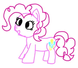 Size: 415x360 | Tagged: safe, artist:jakusi, ponerpics import, pinkie pie, earth pony, pony, female, happy, image, mare, png, sketch, solo