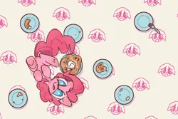 Size: 1800x1200 | Tagged: safe, artist:xiaowangzidemianyang, derpibooru import, pinkie pie, earth pony, pony, abstract background, cute, diapinkes, image, png, solo, tongue out