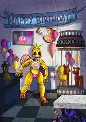 Size: 1446x2048 | Tagged: safe, artist:cozziesart, ponerpics import, ponybooru import, oc, unofficial characters only, pony, five nights at freddy's, image, jpeg