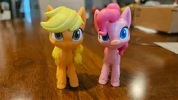 Size: 4000x2252 | Tagged: safe, artist:marybethemberjoy49, derpibooru import, applejack, pinkie pie, my little pony: pony life, figure, image, jpeg, toy